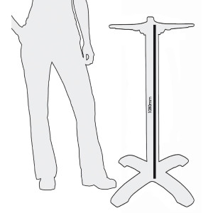 Pult za stojalo iz litega železa 1080 x 610 mm - Bolero - Fourniresto