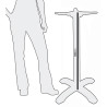 Pult za stojalo iz litega železa 1080 x 610 mm - Bolero - Fourniresto
