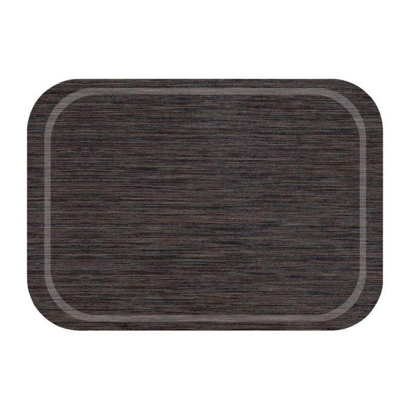 Pladen za serviranje proti zdrsu Wengé iz melamina 375 x 265 mm - Roltex - Fourniresto