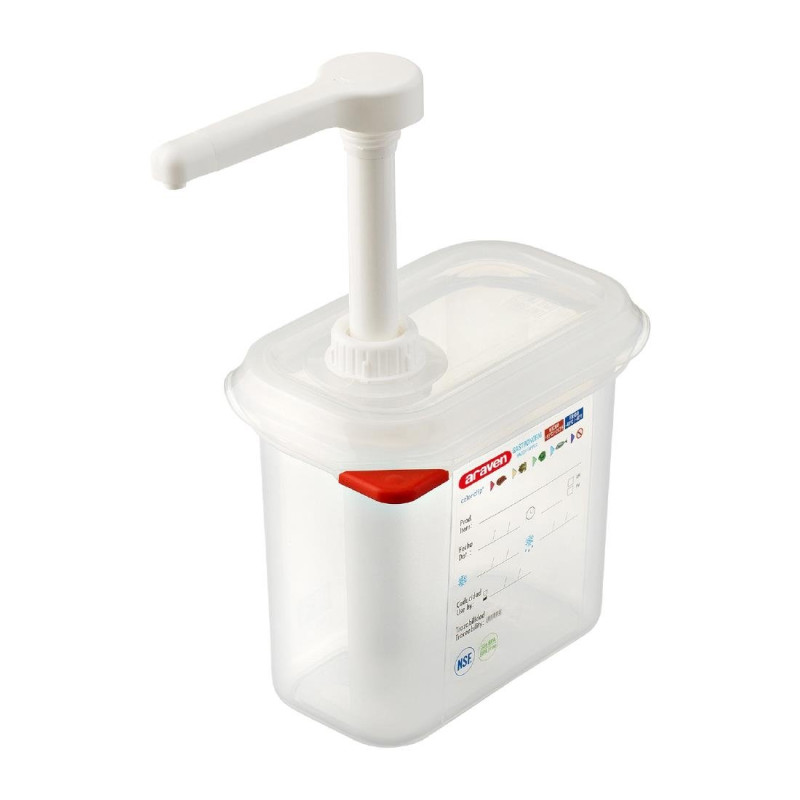 Razdeljevalec omake Transparent GN 1/9 1,5 L - Araven - Fourniresto Razdeljevalec omake Transparent GN 1/9 1,5 L - Araven - Fourniresto