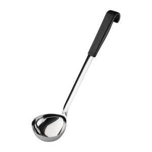 Louche z ročajem črne barve iz nerjavečega jekla 435 ml 340 mm - Vogue - Fourniresto