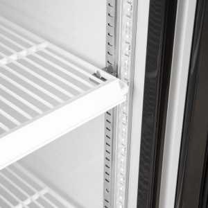 Hladilnik za steklenice Slimline črne barve - Polar - Fourniresto