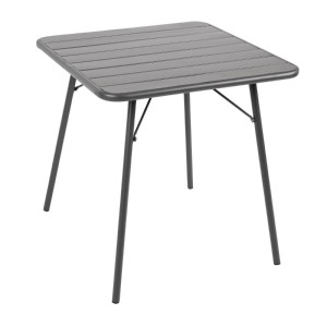 Miza sive barve iz jekla 700 x 700 mm - Bolero - Fourniresto