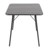 Miza sive barve iz jekla 700 x 700 mm - Bolero - Fourniresto