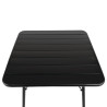 Miza s črnimi letvicami kvadratne oblike iz jekla 700 x 700 mm - Bolero - Fourniresto