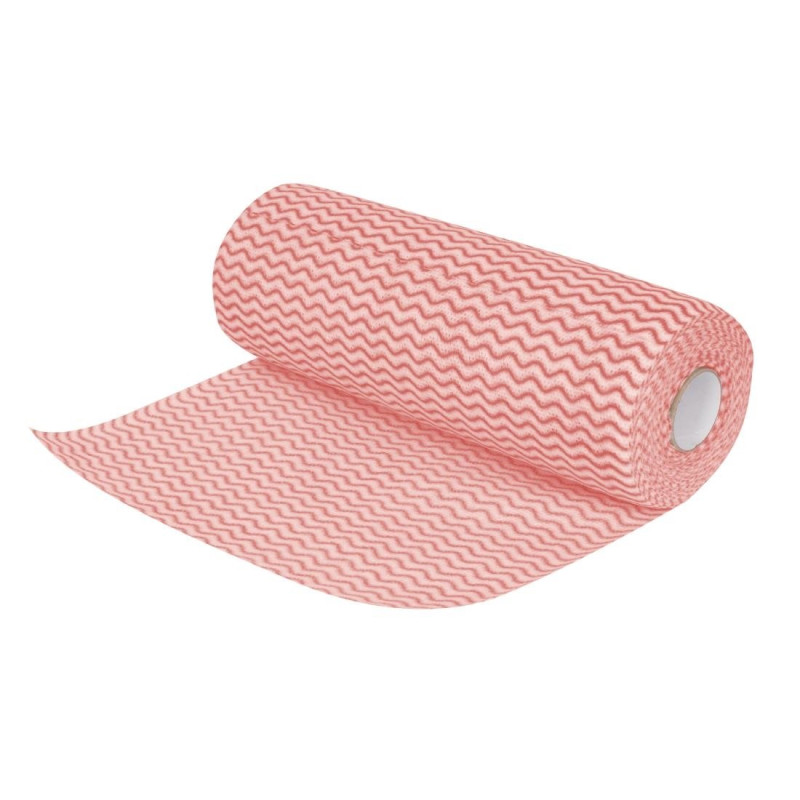 Netkana rdeča chiffon tkanina v zvitku 100 - Jantex - Fourniresto Netkana rdeča chiffon tkanina v zvitku 100 - Jantex - Fourniresto