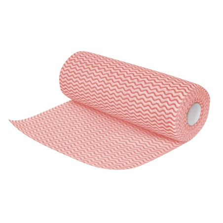 Netkana rdeča chiffon tkanina v zvitku 100 - Jantex - Fourniresto