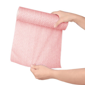 Netkana rdeča chiffon tkanina v zvitku 100 - Jantex - Fourniresto