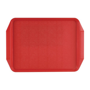 Rdeči pladenj z ročaji 435x305mm - Roltex - Fourniresto