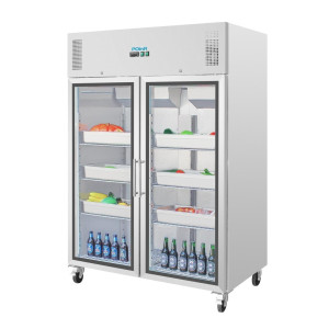 Hladilna vitrina za pozitivno hlajenje GN 2/1 enostavna - 600 L - Polar - Fourniresto