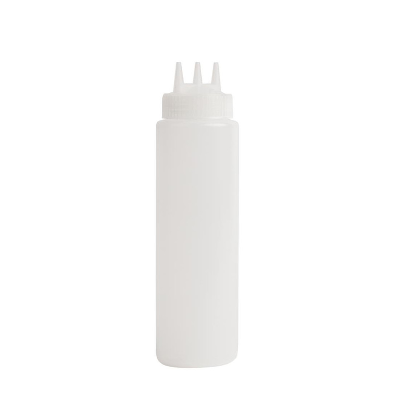 Prozorna mehka steklenica z 3 nastavki 681 ml - Vogue - Fourniresto Prozorna mehka steklenica z 3 nastavki 681 ml - Vogue - Fourniresto