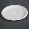 Krožniki iz kompostabilne bagase 26 cm - paket 50 kosov - Fiesta Green - Fourniresto