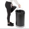 Koš za smeti Dôme Odprto iz črnega jekla 40L - Bolero - Fourniresto