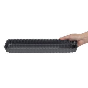 Rebrasti pekač za pite s snemljivim dnom 360 mm - De Buyer - Fourniresto
