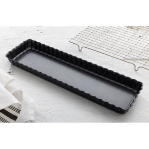 Rebrasti pekač za pite s snemljivim dnom 360 mm - De Buyer - Fourniresto