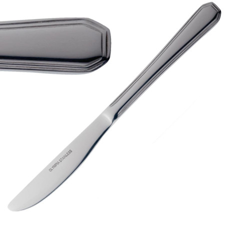 Couteau De Table Monaco En Inox - Lot De 12 - Olympia - Fourniresto Couteau De Table Monaco En Inox - Lot De 12 - Olympia - Fourniresto