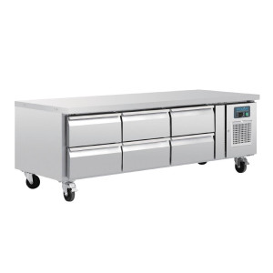 Podstavek s hladilnikom GN 1/1, serija U, 6 predalov, 317 L - Polar - Fourniresto