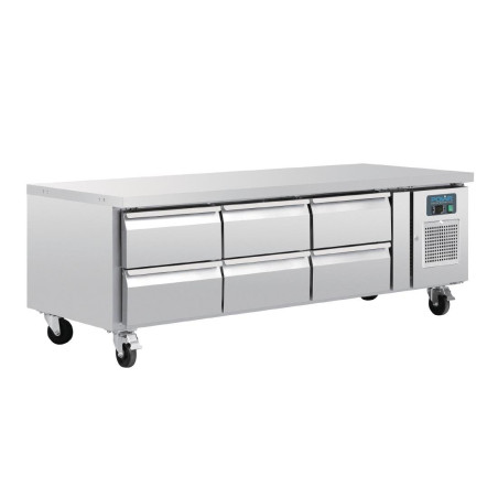 Podstavek s hladilnikom GN 1/1, serija U, 6 predalov, 317 L - Polar - Fourniresto
