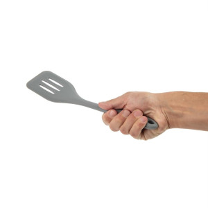 Režasta siva lopatica iz silikona odporna na visoke temperature 295mm - Vogue - Fourniresto