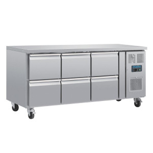Hladilna miza GN 1/1 z ventilatorjem, 6 predali, serija U 465L - Polar - Fourniresto