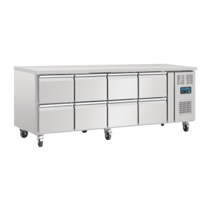 Hladilna miza GN 1/1 z ventilatorjem, 8 predali, serija U 616L - Polar - Fourniresto