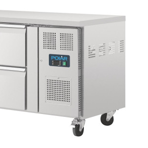 Hladilna miza GN 1/1 z ventilatorjem, 8 predali, serija U 616L - Polar - Fourniresto
