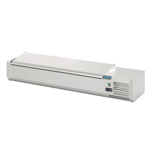 Saladnik za postavitev s pokrovom Serija G 6x GN 1/4 - Polar - Fourniresto