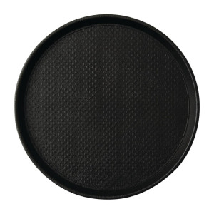 Nedrseči črni pladenj Blackline, okrogel Ø 310mm - Roltex - Fourniresto