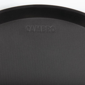 Krožni protizdrsni pladenj iz steklenih vlaken črne barve Treadlite Ø 405 mm - Cambro - Fourniresto