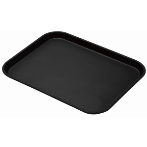 Krožni protizdrsni pladenj iz steklenih vlaken, črne barve, premera 457 mm - Cambro - Fourniresto