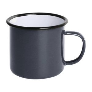 Velika skleda za juho iz emajliranega jekla 670 ml - Komplet 6 kosov - Olympia - Fourniresto
