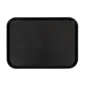 Pravokotni črni pladenj iz polipropilena za hitro prehrano 410mm - Cambro - Fourniresto