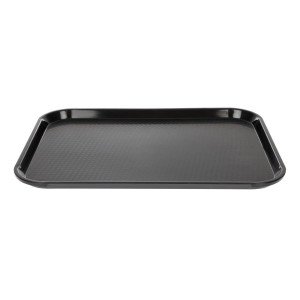 Pravokotni črni pladenj iz polipropilena za hitro prehrano 410mm - Cambro - Fourniresto