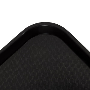 Pravokotni črni pladenj iz polipropilena za hitro prehrano 410mm - Cambro - Fourniresto