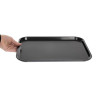 Pravokotni črni pladenj iz polipropilena za hitro prehrano 410mm - Cambro - Fourniresto