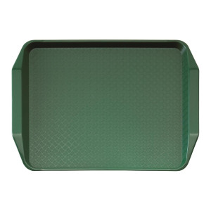 Pravokotni zeleni pladenj s polipropilenskimi ročaji za hitro prehrano 430mm - Cambro - Fourniresto