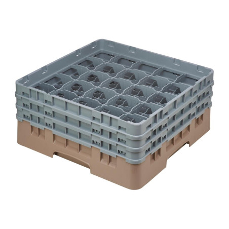 Omarica za kozarce 25 predalov Camrack bež največja višina 174mm - Cambro - Fourniresto