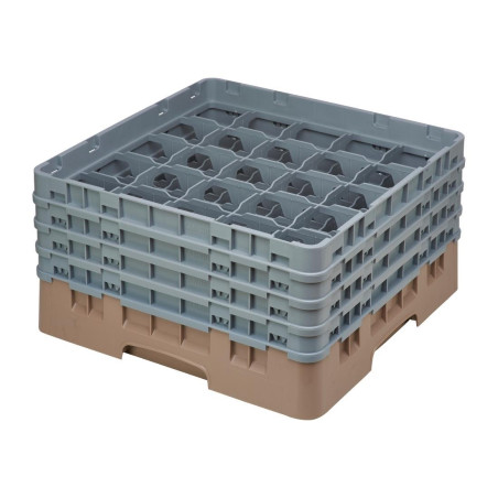 Omarica za kozarce 25 predalov Camrack bež največja višina 215mm - Cambro - Fourniresto