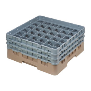 Omarica za kozarce 36 predalov Camrack bež največja višina 174mm - Cambro - Fourniresto
