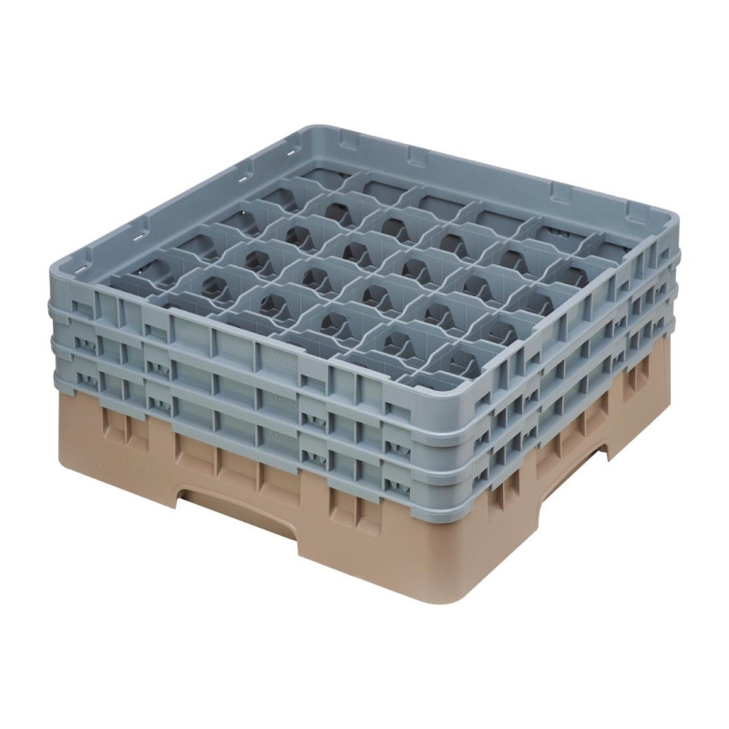 Omarica za kozarce 36 predalov Camrack bež največja višina 174mm - Cambro - Fourniresto