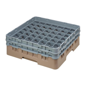Omarica za kozarce 49 predalov Camrack bež največja višina 133mm - Cambro - Fourniresto