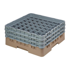 Omarica za kozarce 49 predalov Camrack bež največja višina 174mm - Cambro - Fourniresto