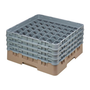 Omarica za kozarce 49 predalov Camrack bež največja višina 215mm - Cambro - Fourniresto