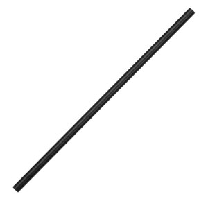 Črne kompostabilne papirnate slamice 210mm - paket 250 kosov - Fiesta Green - Fourniresto