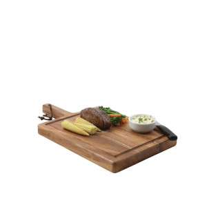 Majhna deska za steak iz masivnega akacijevega lesa - T&G Woodware - Fourniresto