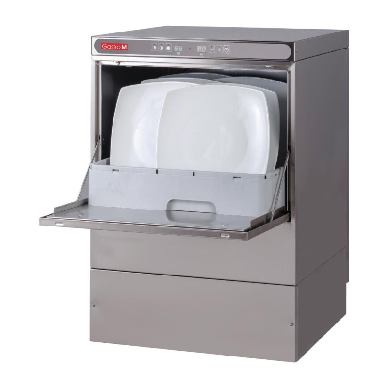Pomivalni stroj Maestro 50x50 230V z odtočno črpalko, dozirnikom detergenta in rezervoarjem za prekinitev - Gastro M - Fournires Pomivalni stroj Maestro 50x50 230V z odtočno črpalko, dozirnikom detergenta in rezervoarjem za prekinitev - Gastro M - Fournires