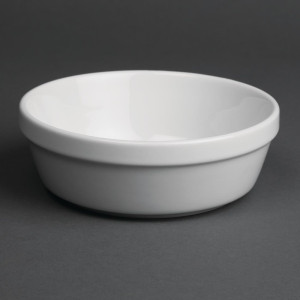 Pladnji za gratin, okrogli, beli, premer 137 mm - komplet 6 - Olympia - Fourniresto