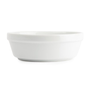 Pladnji za gratin, okrogli, beli, premer 137 mm - komplet 6 - Olympia - Fourniresto