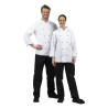 Kuharska jakna Chicago z dolgimi rokavi, bela, velikost M - Whites Chefs Clothing - Fourniresto