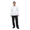 Kuharska jakna Chicago z dolgimi rokavi, bela, velikost M - Whites Chefs Clothing - Fourniresto